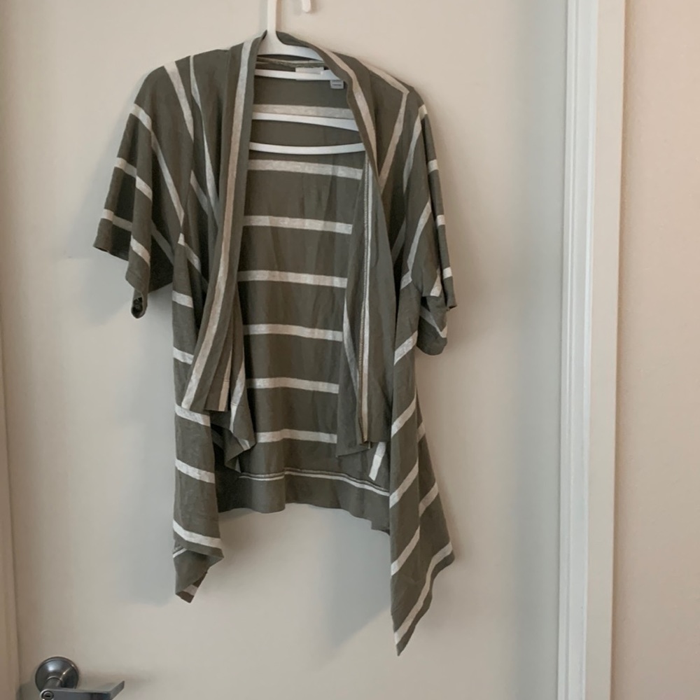 Chicos striped blazer size 1 cute